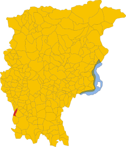 Calònega - Localizazion