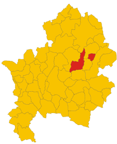 Localizarea Pescolanciano în Provincia Isernia