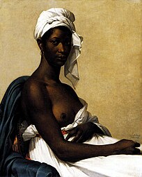 Portrait of a Black Woman, by Marie-Guillemine Benoist; 1800; oil on canvas; 81 x 65 cm; Louvre[28]