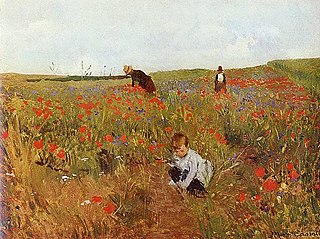 Poppies in a Field