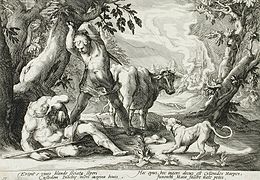 Mercury Killing Argus by Hendrik Goltzius (1589)