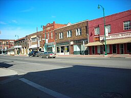 En gata i centrala Mineral Wells