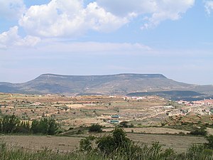 View of the Cantavieja sector, a mountainous area where the 2nd MB suffered such heavy casualties that it had to retreat in order to be rebuilt. Mola de Cantavieja.jpg