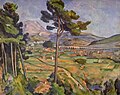 Landschaft mit Viadukt (Mont Sainte-Victoire) 1885-1887