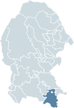 Location of Saltillo within the municipality