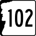 New Hampshire Route 102 marker