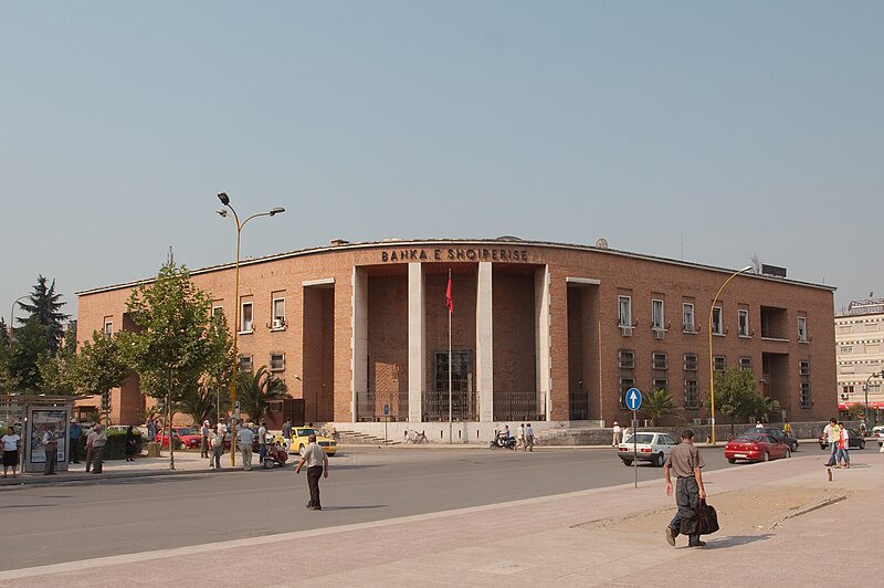 File:National Bank of Albania in Tirana, Albania, 20070720 img 1467.jpg