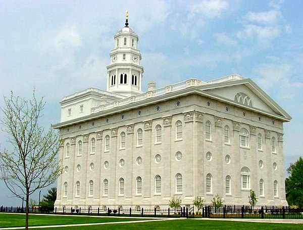 The Nauvoo Temple: built in 1846, destroyed soon after, and rebuilt in 2002