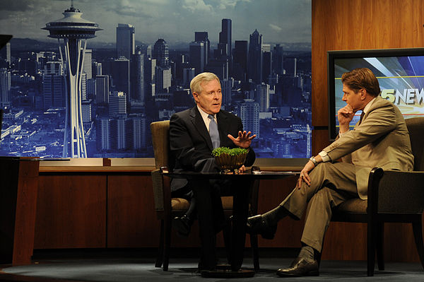 A morning news interview with the Secretary of the United States Navy Ray Mabus.