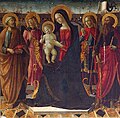 Neroccio di Bartolomeo de' Landi, Madonna col Bambino tra i Santi Paolo, Giacomo, Pietro e Luigi re (1496)