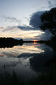 Couché de soleil sur la Loire à Nevoy ( Loiret )