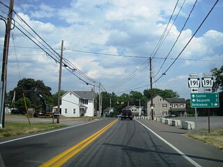 <span class="mw-page-title-main">Newburg, Northampton County, Pennsylvania</span> Village in Pennsylvania, U.S.