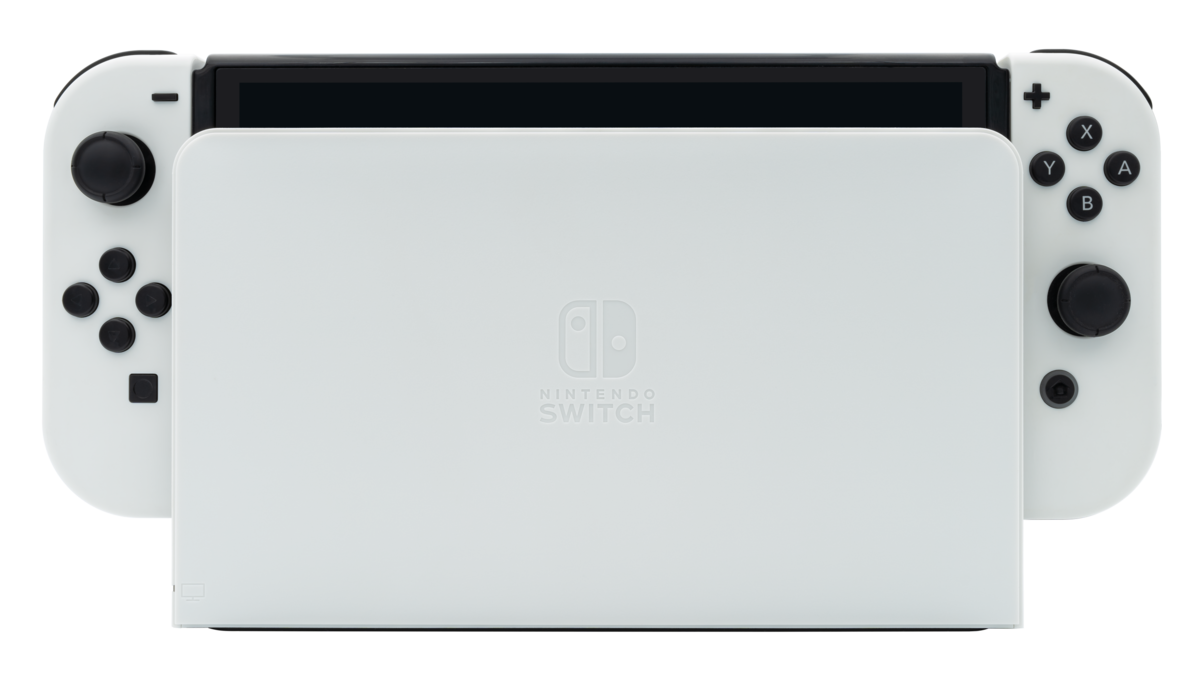 ファイル:Nintendo Switch – OLED-Modell mit gedockter Konsole 