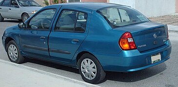 Nissan Micra 2005-2007 Dimensiones Vista lateral