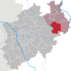 Circondario di Paderborn – Mappa