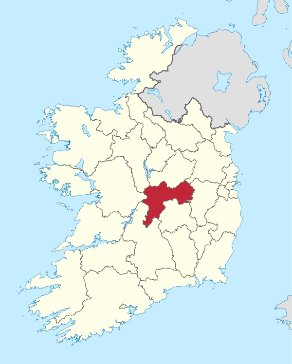 Offaly in Ireland.svg