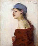 Retrato de uma mulher, 1888. Óleo sobre tela