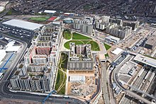 London Olympic Village of 2012, now part of East Village Olympic Village, London, 16 April 2012.jpg