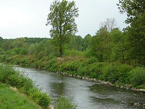 Sông Olza ở Věřňovice