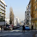 Rue Charcot vue depuis la place Jeanne-d'Arc.