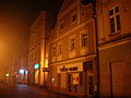 Polski: Stare Miasto w Lesznie nocą English: Leszno at night