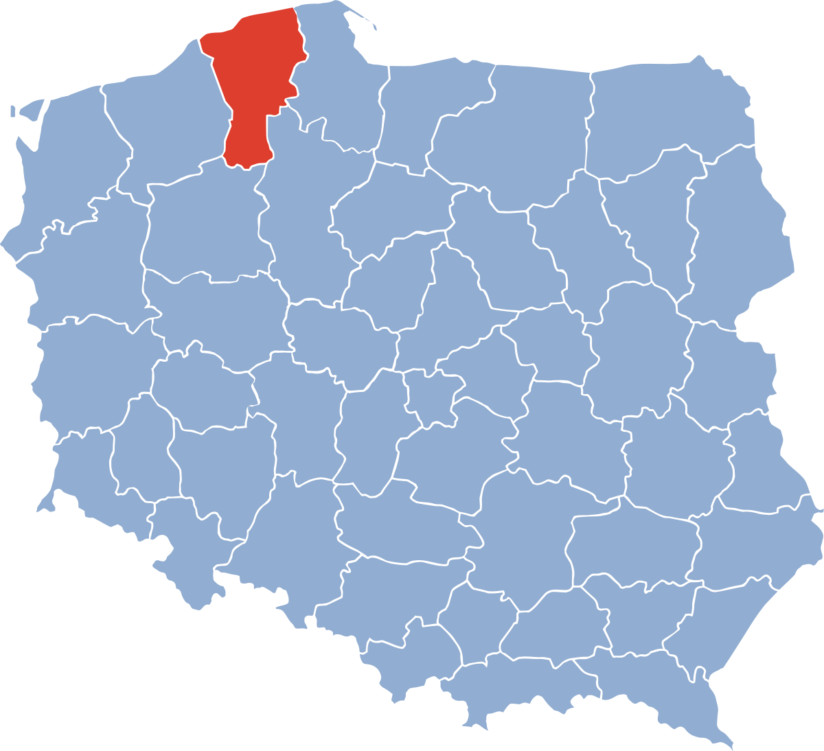 slupsk mapa polski Województwo słupskie – Wikipedia, wolna encyklopedia