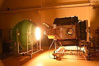 PSLV-C40- Cartosat-2F satellite undergoing illumination test.jpg