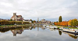 Auxerre and Yonne river