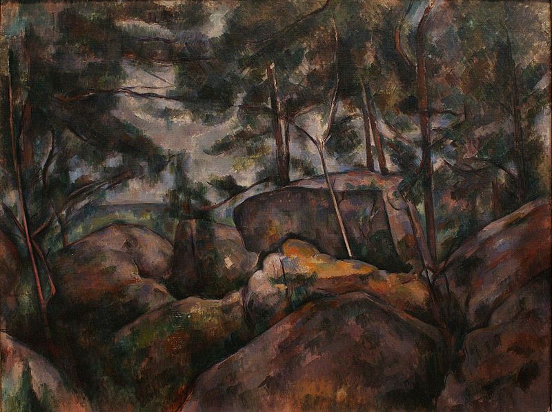 File:Paul Cezanne - Rocks in the Forest.jpg