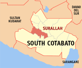 Surallah na Cotabato do Sul Coordenadas : 6°22'N, 124°44'E