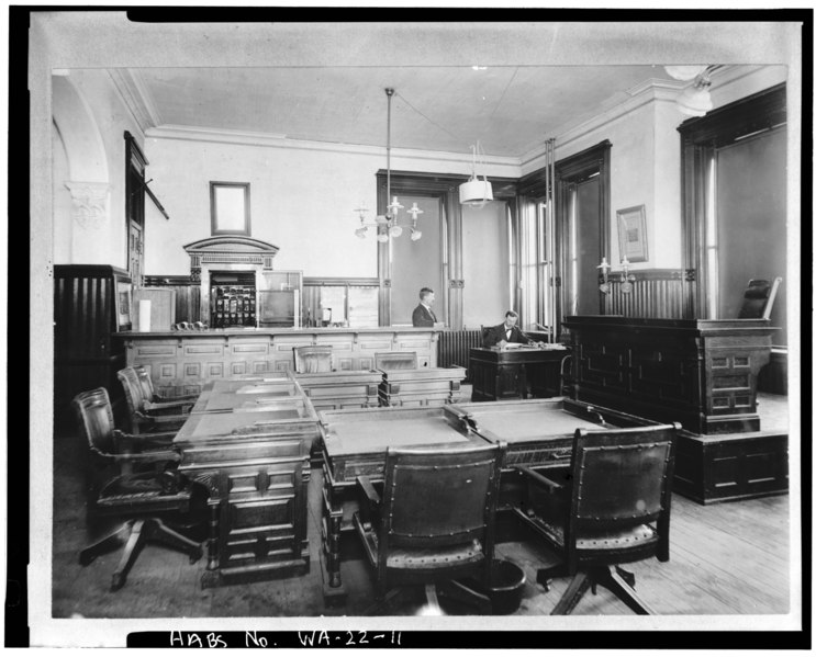 File:Photocopy of c.1900 photo of interior,photographer unknown,courtesy of Whatcom Museum of History and Art - New Whatcom City Hall, 121 Prospect Street, Bellingham, Whatcom County, HABS WASH,37-BEL,3-11.tif