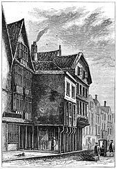 Pie-Poudre Court in the 19th century Pie Poudre Court in Old Market Street, Bristol.jpg