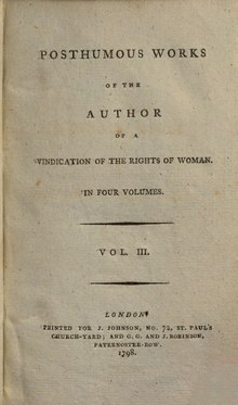 Posthumous Works of Mary Wollstonecraft Vol3.djvu