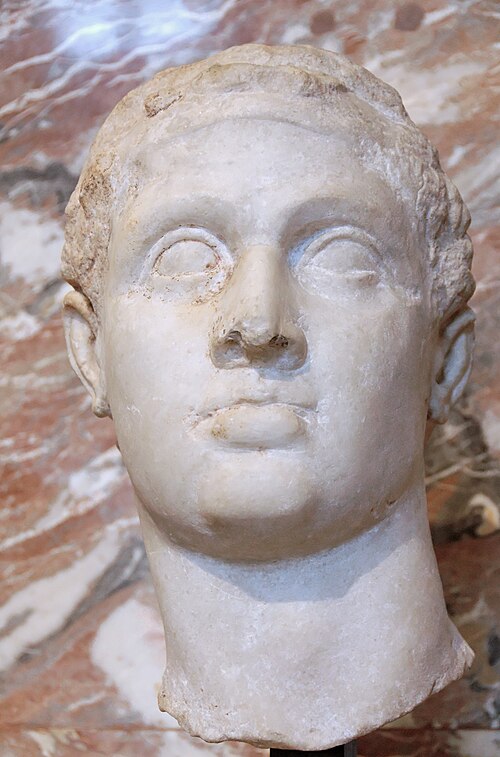 Hellenistic bust of Pharaoh Ptolemy XII Auletes.