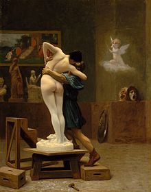 פיגמליון וגלתיאה שצייר ז'אן-לאון ז'רום, 1890