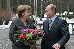 English: German Chancellor Angela Merkel pays a working visit to Russia Русский: Рабочий визит федерального канцлера ФРГ Ангелы Меркель в Россию