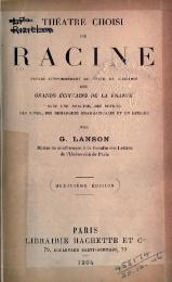 Racine - Théâtre choisi, 1904, éd. Lanson.djvu