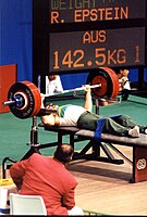 Ramon Epstein lifting at the 1992 Paralympic Games Ramon Epstein lifting at the 1992 Paralympic Games.jpg