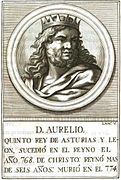 Retrato imaxinario de Aurelio. Século XVIII.