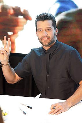 Puerto Rican singer Ricky Martin has been referred to as the "King of Latin Pop".