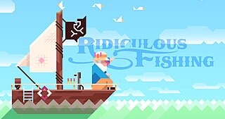 <i>Ridiculous Fishing</i> Mobile fishing video game, 2013