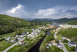 Aerial view of Rivière-à-Pierre