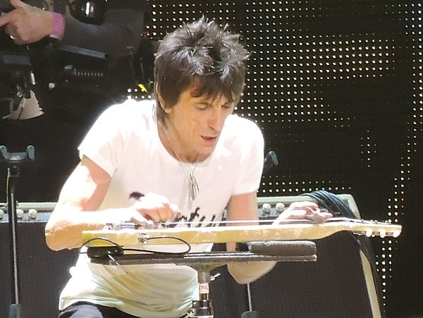 Wood during the Rolling Stones 50 & Counting tour in December 2012