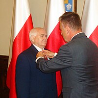 Ryszard Bandosz dekorowany honorową odznaką Zasłużony dla Kultury Polskiej 18 czerwca 2019 fot M Z Wojalski