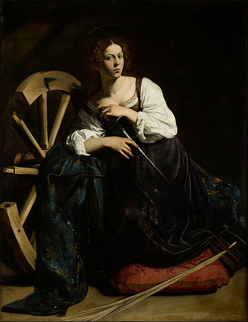 Caravaggio, Saint Catherine of Alexandria, 1598–99, Thyssen-Bornemisza Museum