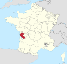 Saintogne in France (1789).svg