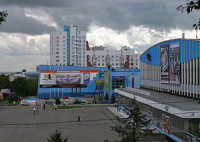 Sakharov's Square in Barnaul.JPG