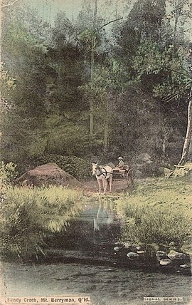 Sandy Creek at Mount Berryman, early 1900s.jpg