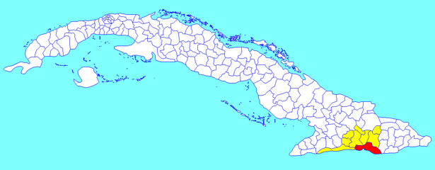 Municipalité de Santiago de Cuba dans la province de Santiago de Cuba