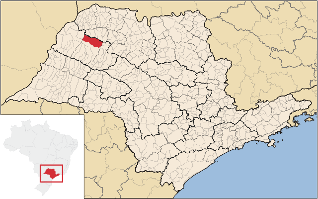 Localização de Santo Antônio do Aracanguá em São Paulo